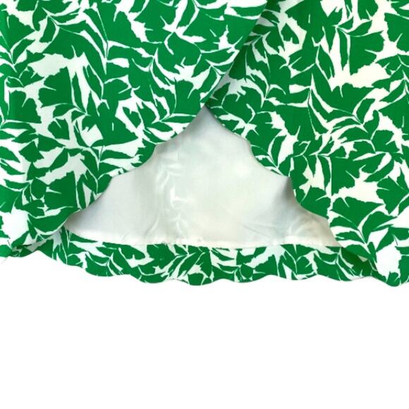 NWOT J. Crew Good Feeling Green Scalloped Tank - Picture 4 of 9